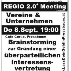 2.Regio-Meeting: Do 8.September 19:00