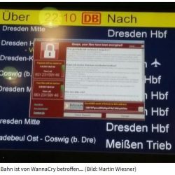 Crypto-Malware "WannaCry" Epedemie die am Wochenende schon wütete...
