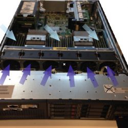 Wunderschöne HP DL380P Innenansicht