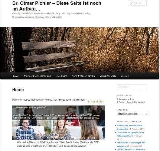 Neue Website "pichler-training.at" im Aufbau!