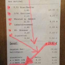 Ab Samstag 1.04.2017 QR-Code auf der Rechnung