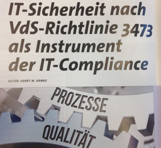 VDS3473 - Ein Leitfaden - Cyber Security für kleine und mittlere Unternehmen