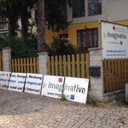 Heute Werbetafel am Fussballplatz in Pressbaum für Erneuerung abgebaut...