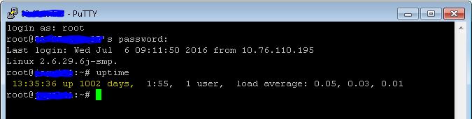 Linux: 1002 Tage UP - das mal mit einem Microsoft Rechner probieren ;-)